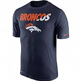 Denver Broncos Nike Legend Staff Practice Performance WEM T-Shirt - Navy Blue,baseball caps,new era cap wholesale,wholesale hats